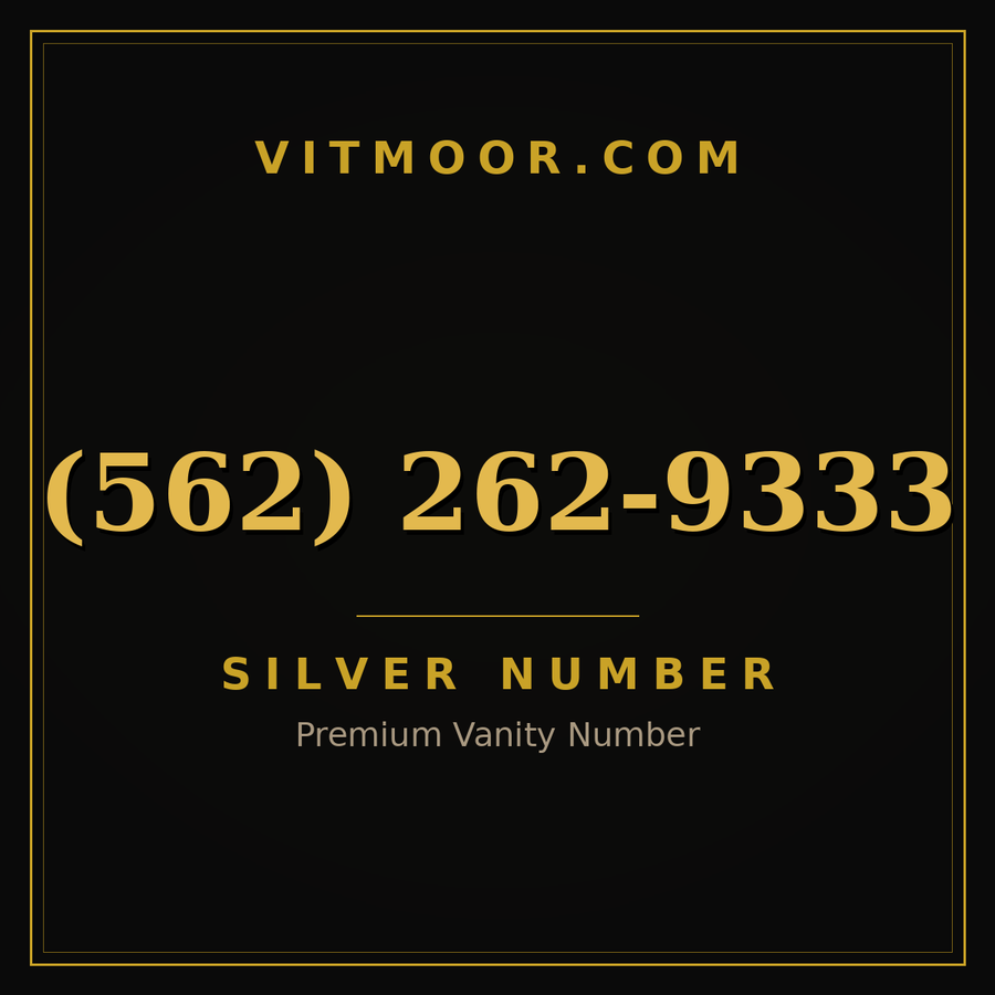 VITMOOR Silver premium number (562) 262-9333