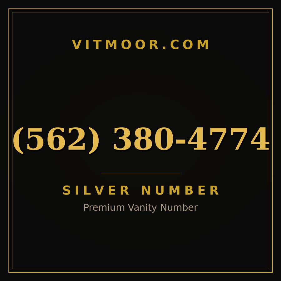 VITMOOR Silver premium number (562) 380-4774