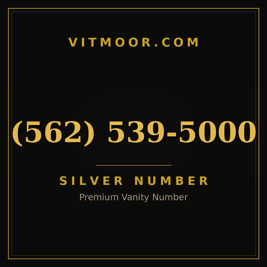 VITMOOR Silver premium number (562) 539-5000
