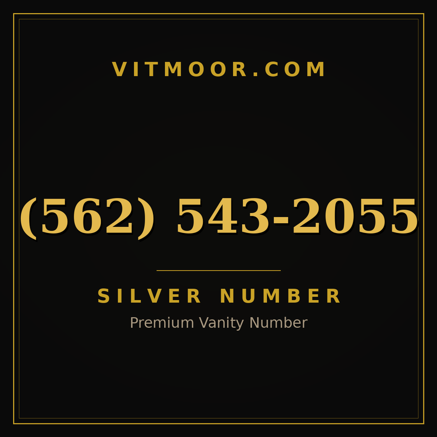 VITMOOR Silver premium number (562) 543-2055