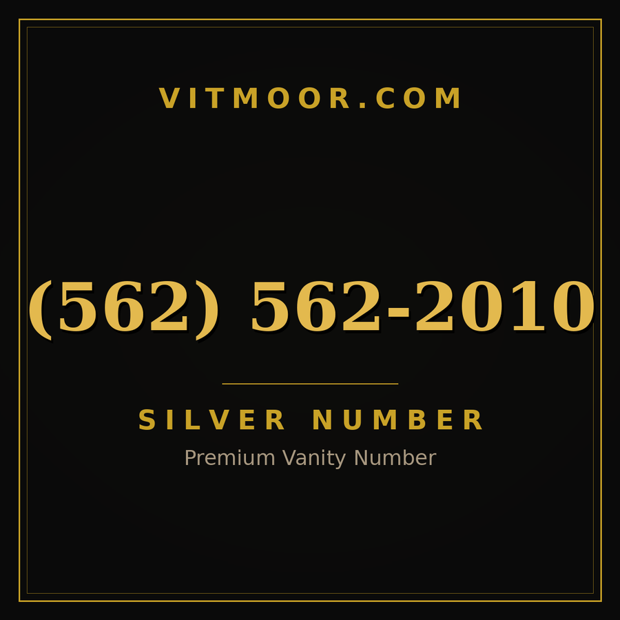 VITMOOR Silver premium number (562) 562-2010