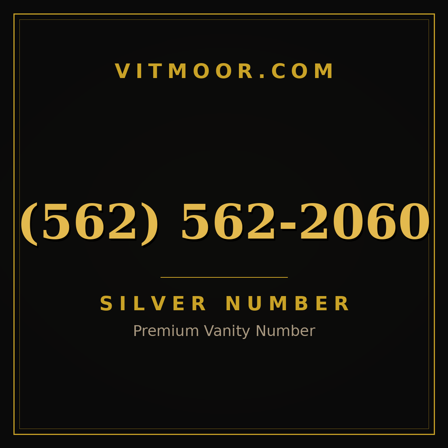 VITMOOR Silver premium number (562) 562-2060