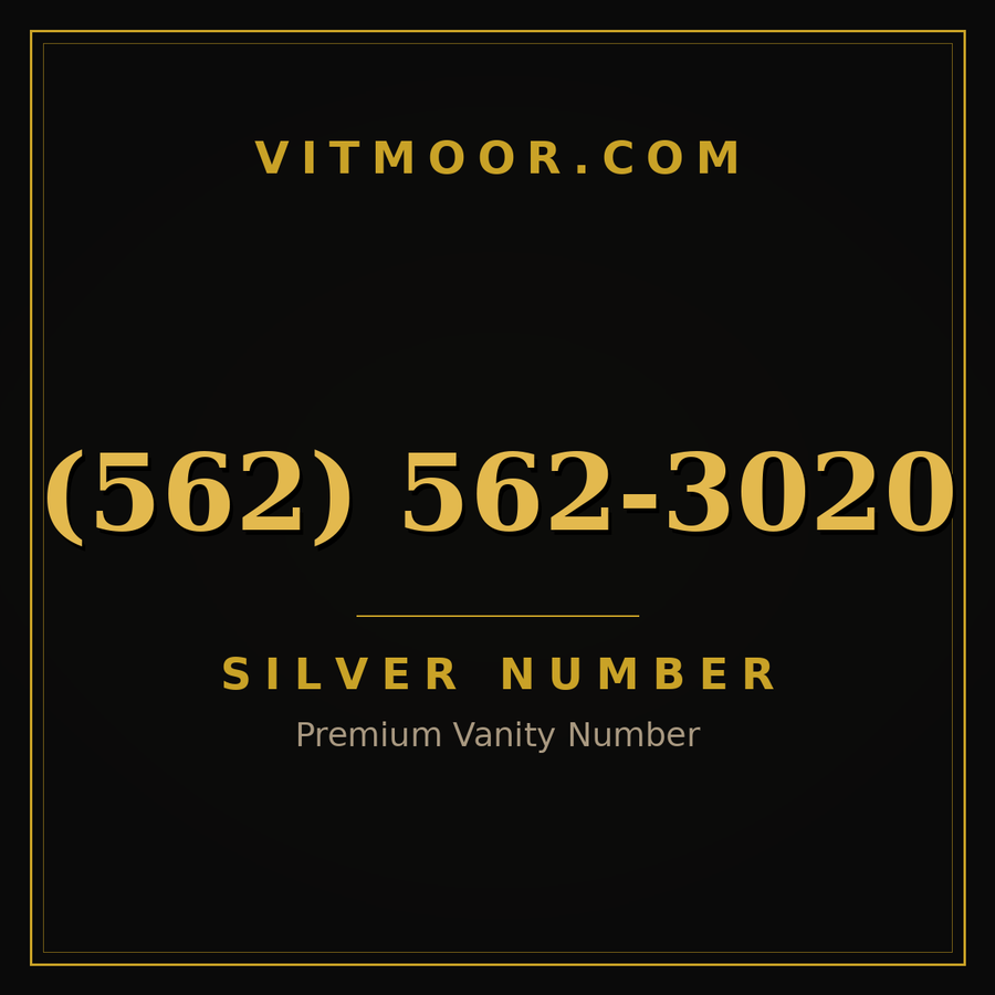 VITMOOR Silver premium number (562) 562-3020