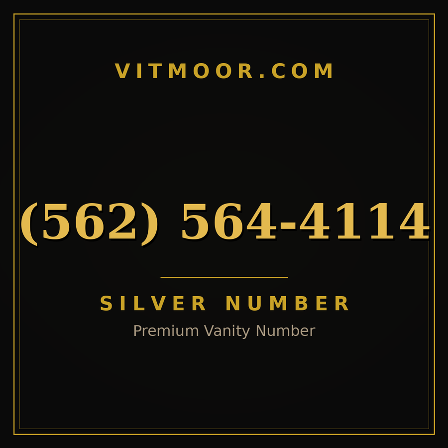 VITMOOR Silver premium number (562) 564-4114