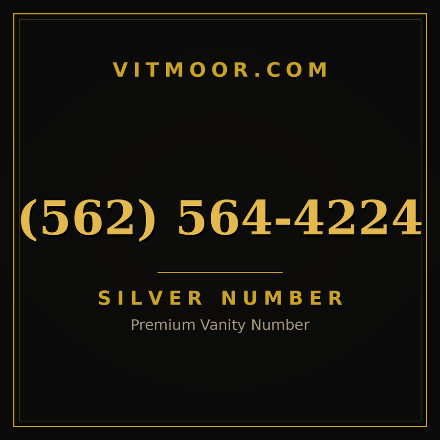 VITMOOR Silver premium number (562) 564-4224