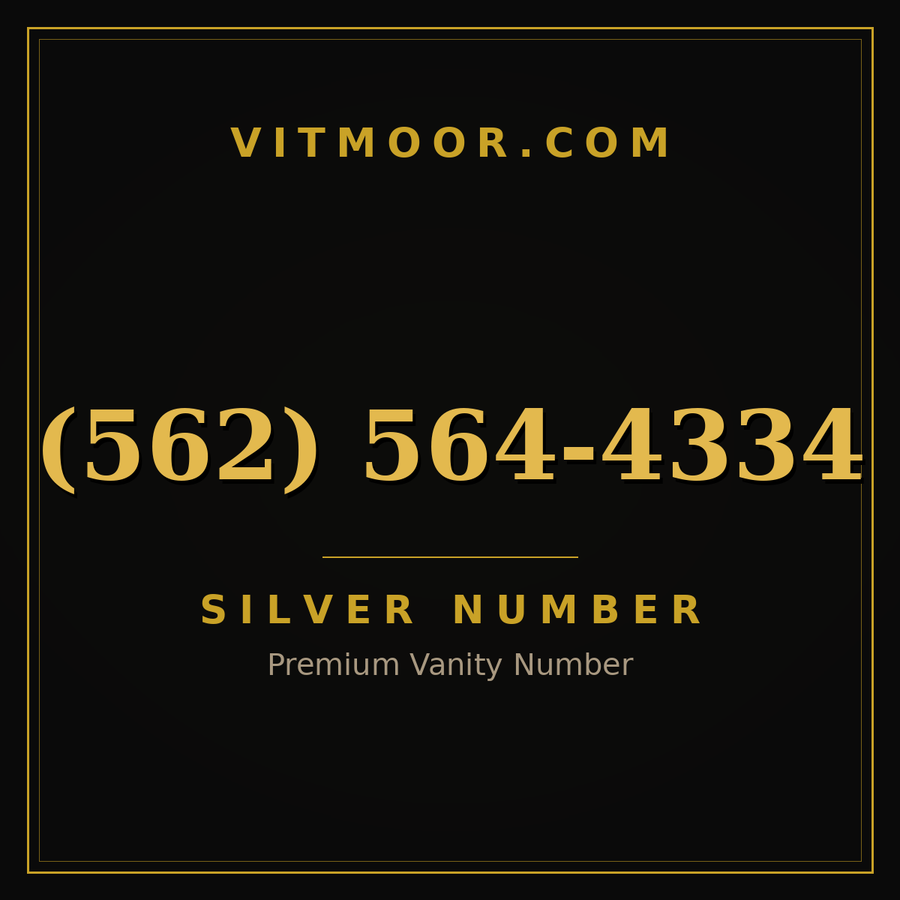 VITMOOR Silver premium number (562) 564-4334