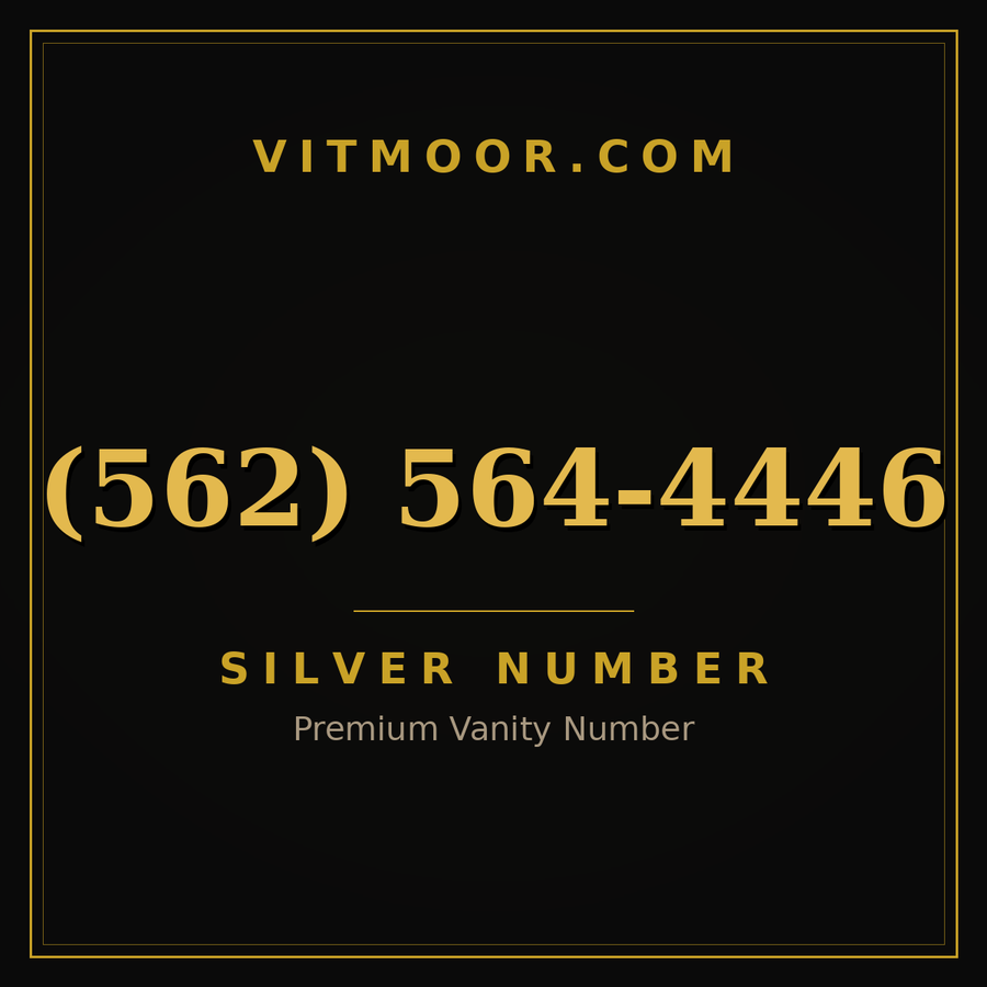 VITMOOR Silver premium number (562) 564-4446