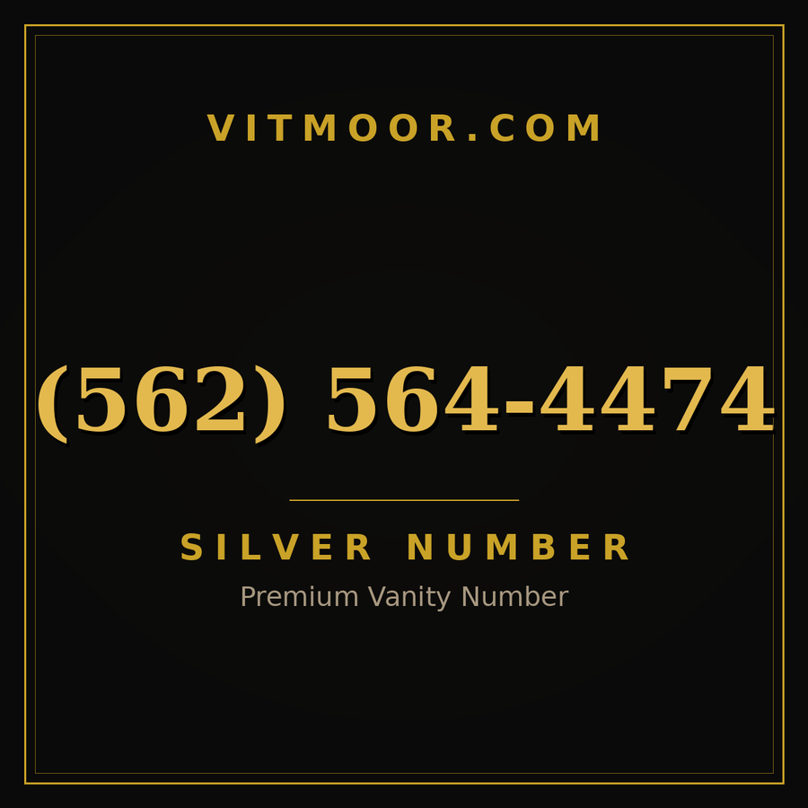 VITMOOR Silver premium number (562) 564-4474