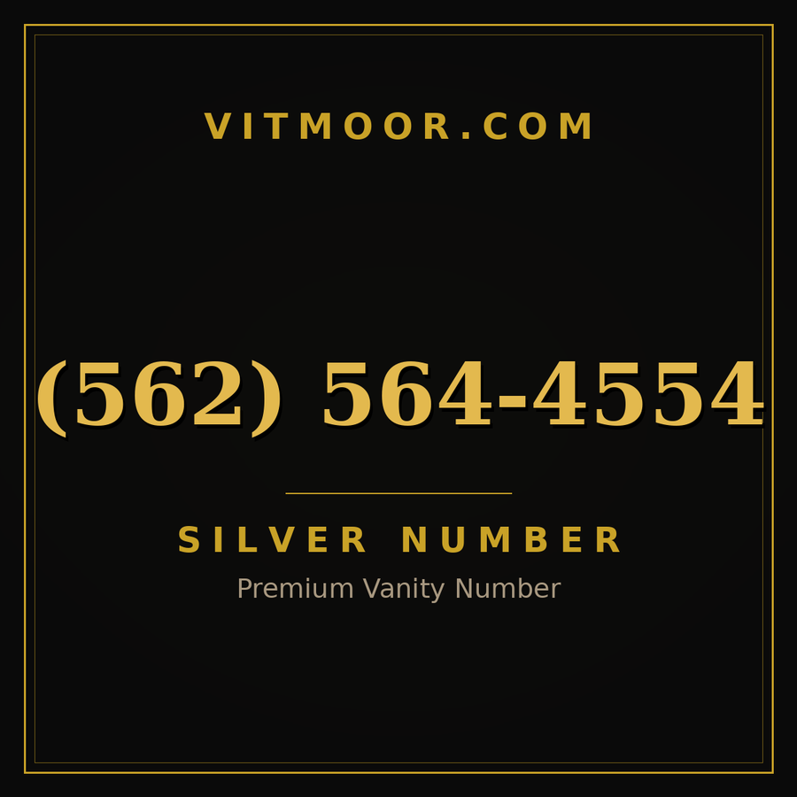 VITMOOR Silver premium number (562) 564-4554