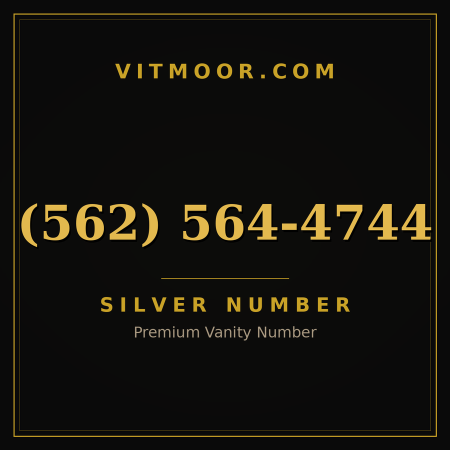 VITMOOR Silver premium number (562) 564-4744