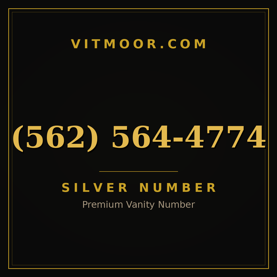 VITMOOR Silver premium number (562) 564-4774