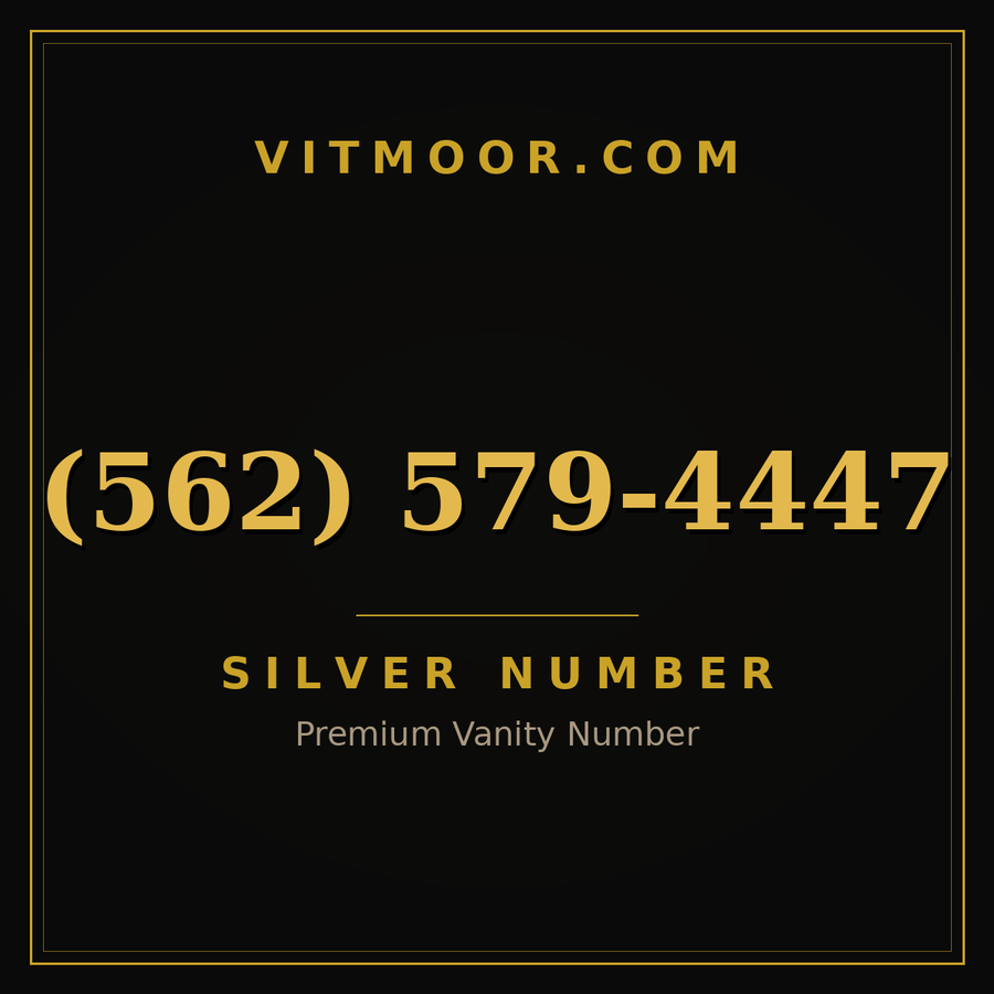 VITMOOR Silver premium number (562) 579-4447