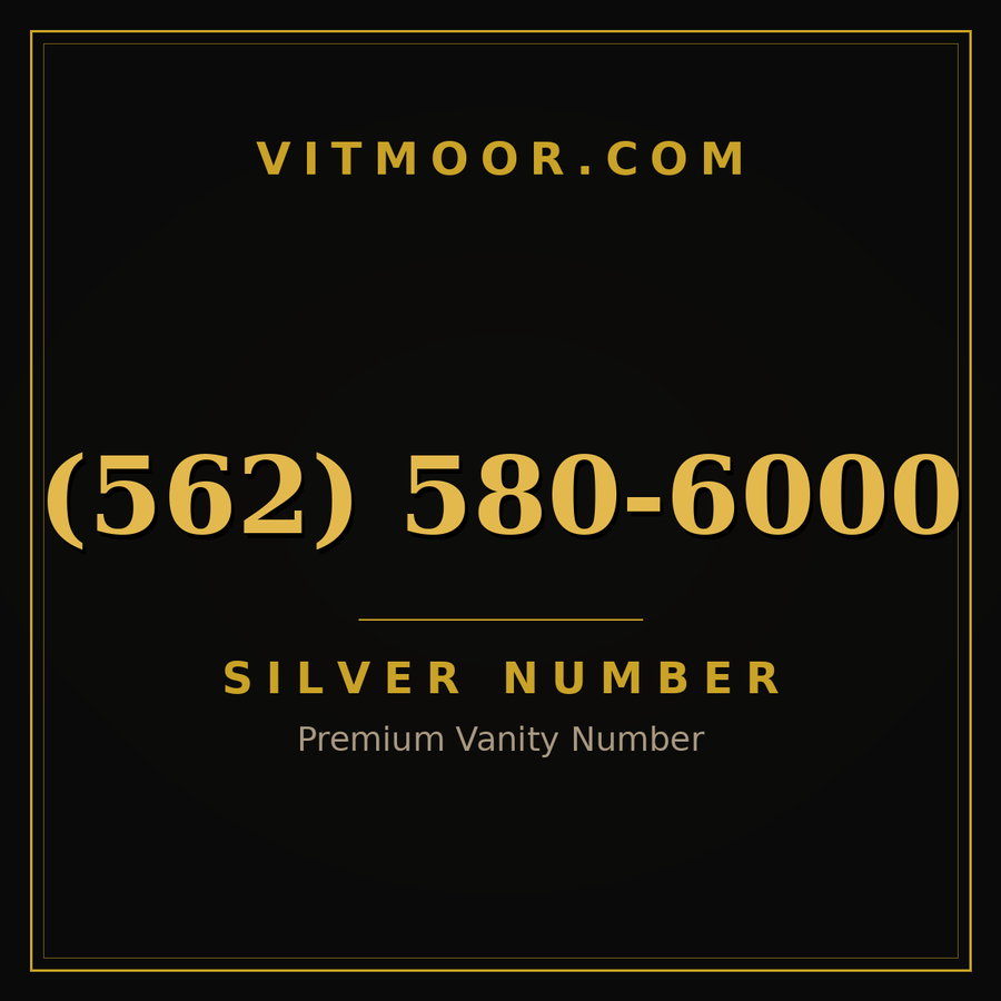 VITMOOR Silver premium number (562) 580-6000