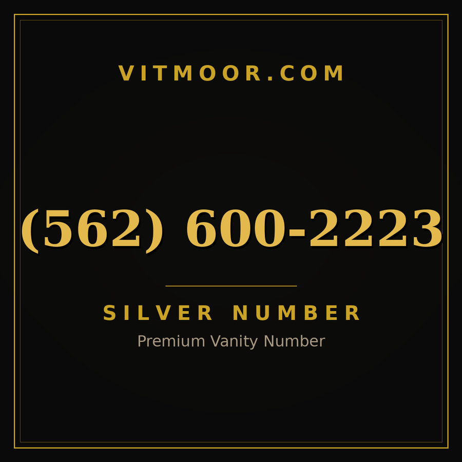 VITMOOR Silver premium number (562) 600-2223
