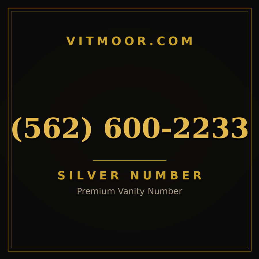 VITMOOR Silver premium number (562) 600-2233