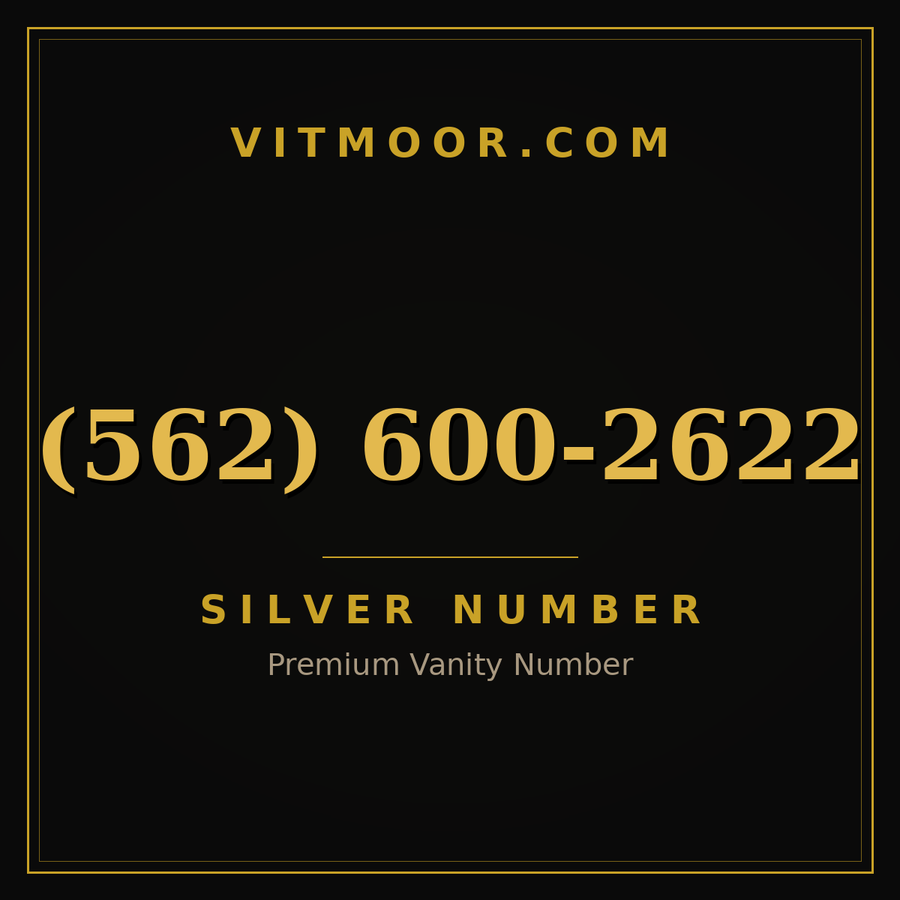 VITMOOR Silver premium number (562) 600-2622