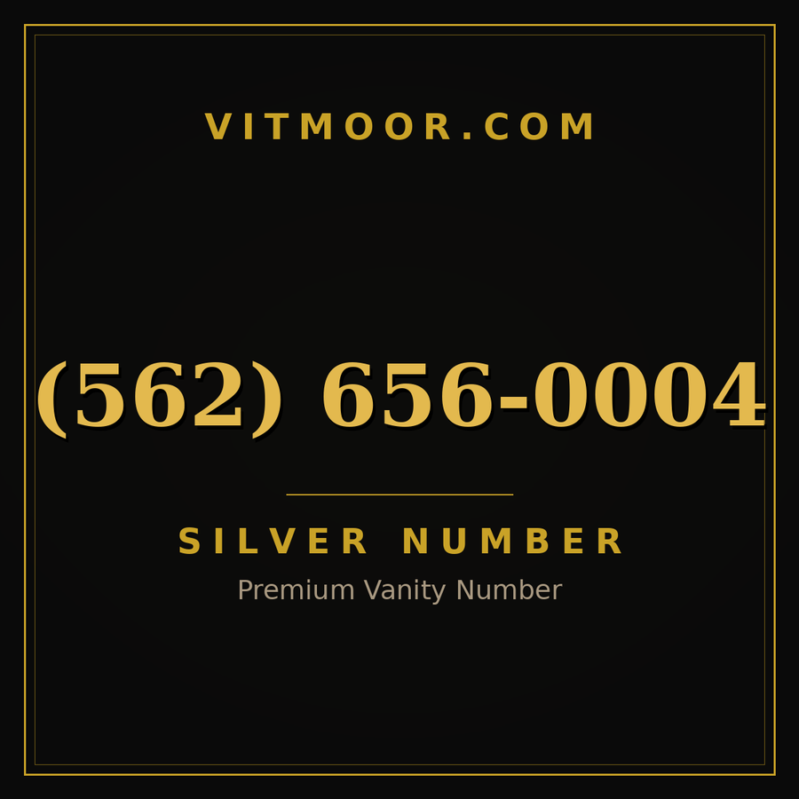 VITMOOR Silver premium number (562) 656-0004
