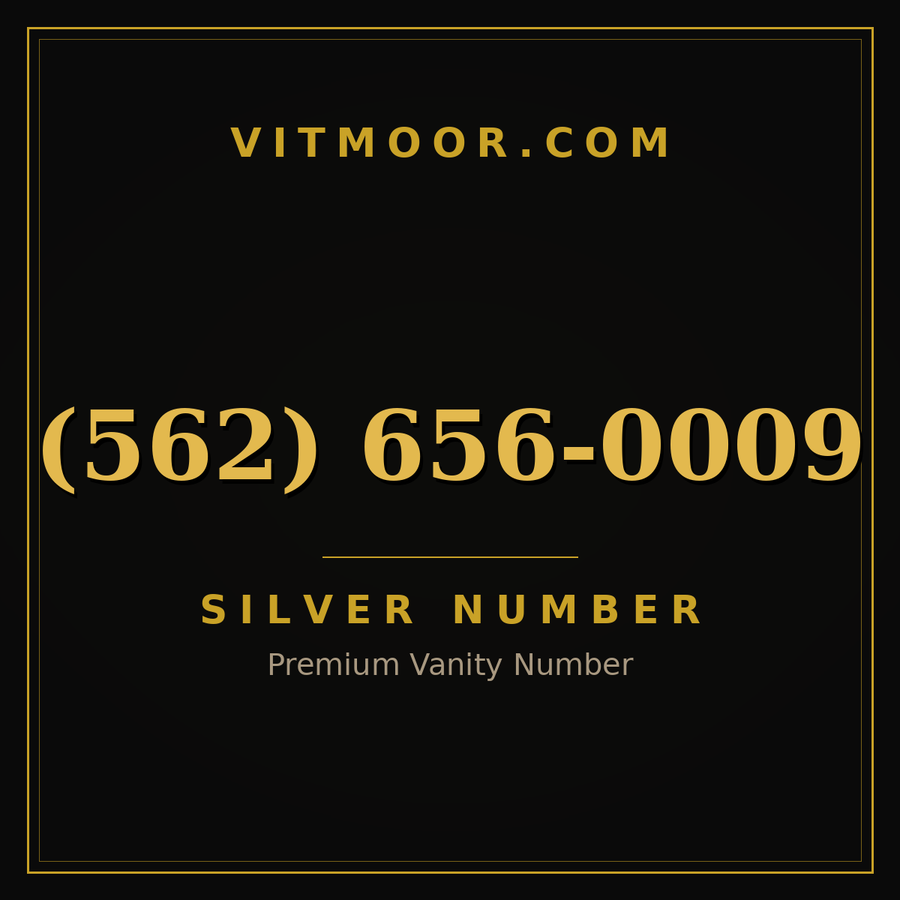 VITMOOR Silver premium number (562) 656-0009
