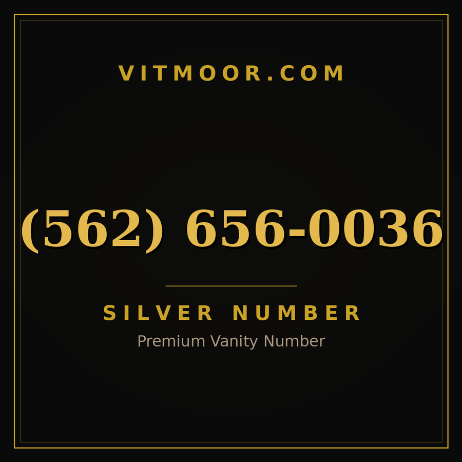 VITMOOR Silver premium number (562) 656-0036