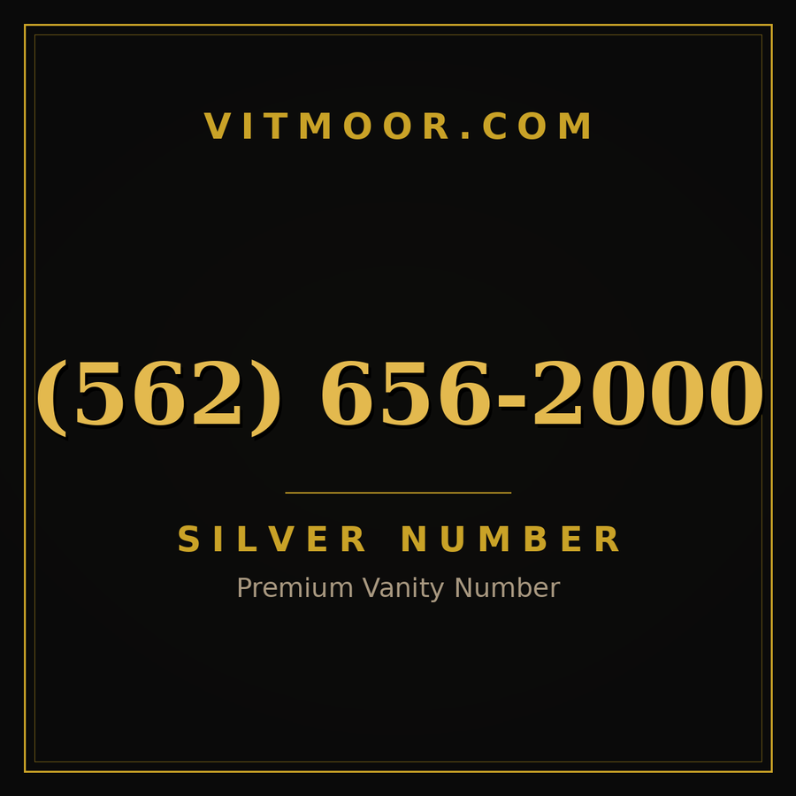 VITMOOR Silver premium number (562) 656-2000
