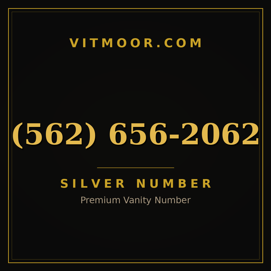 VITMOOR Silver premium number (562) 656-2062
