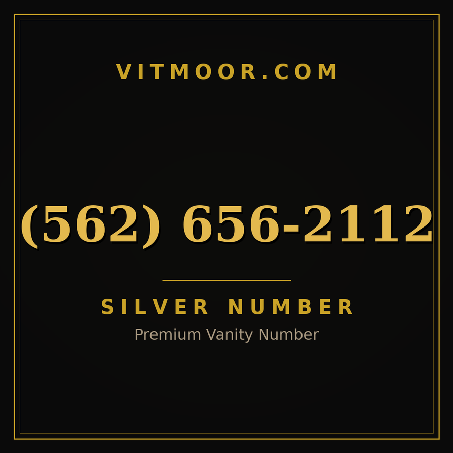 VITMOOR Silver premium number (562) 656-2112