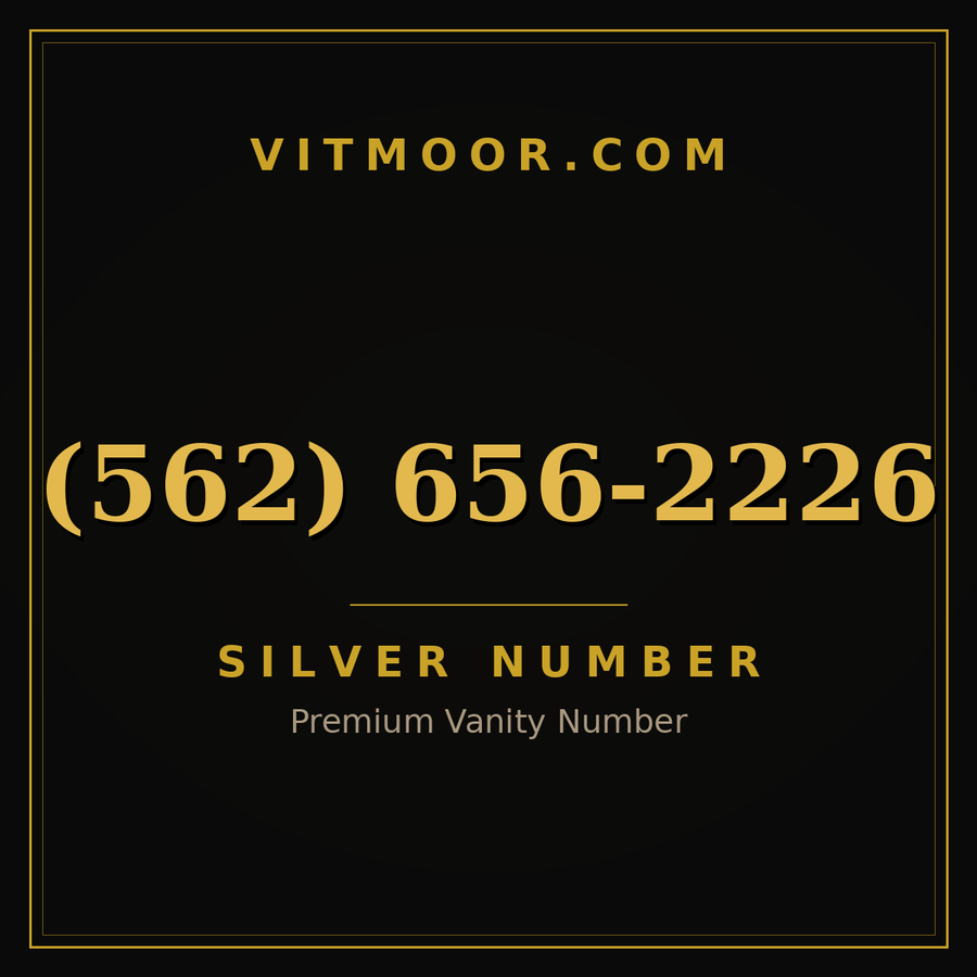 VITMOOR Silver premium number (562) 656-2226