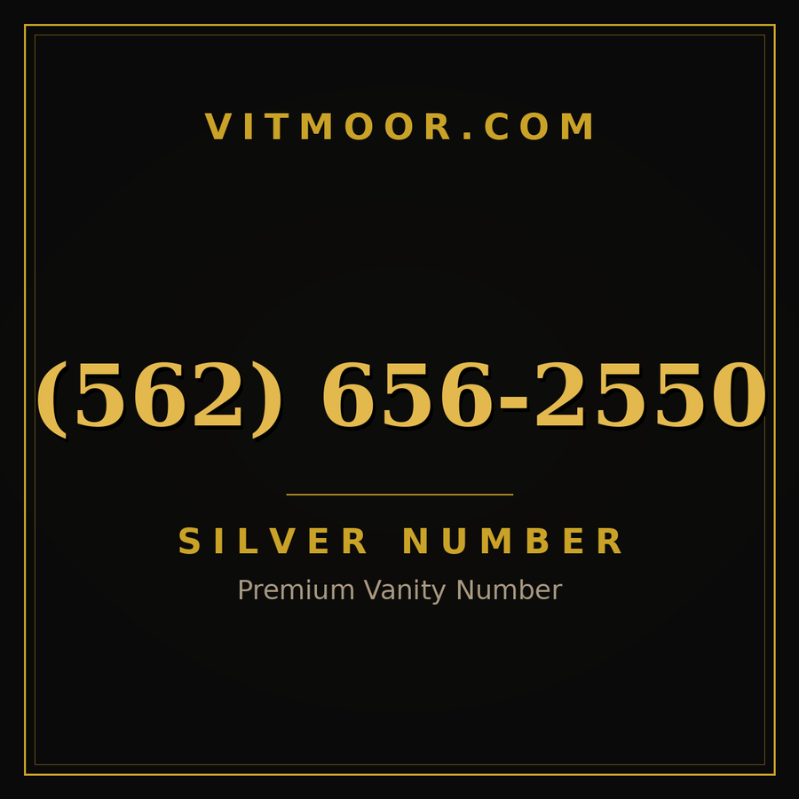 VITMOOR Silver premium number (562) 656-2550