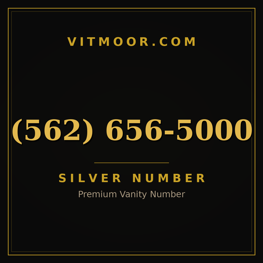 VITMOOR Silver premium number (562) 656-5000