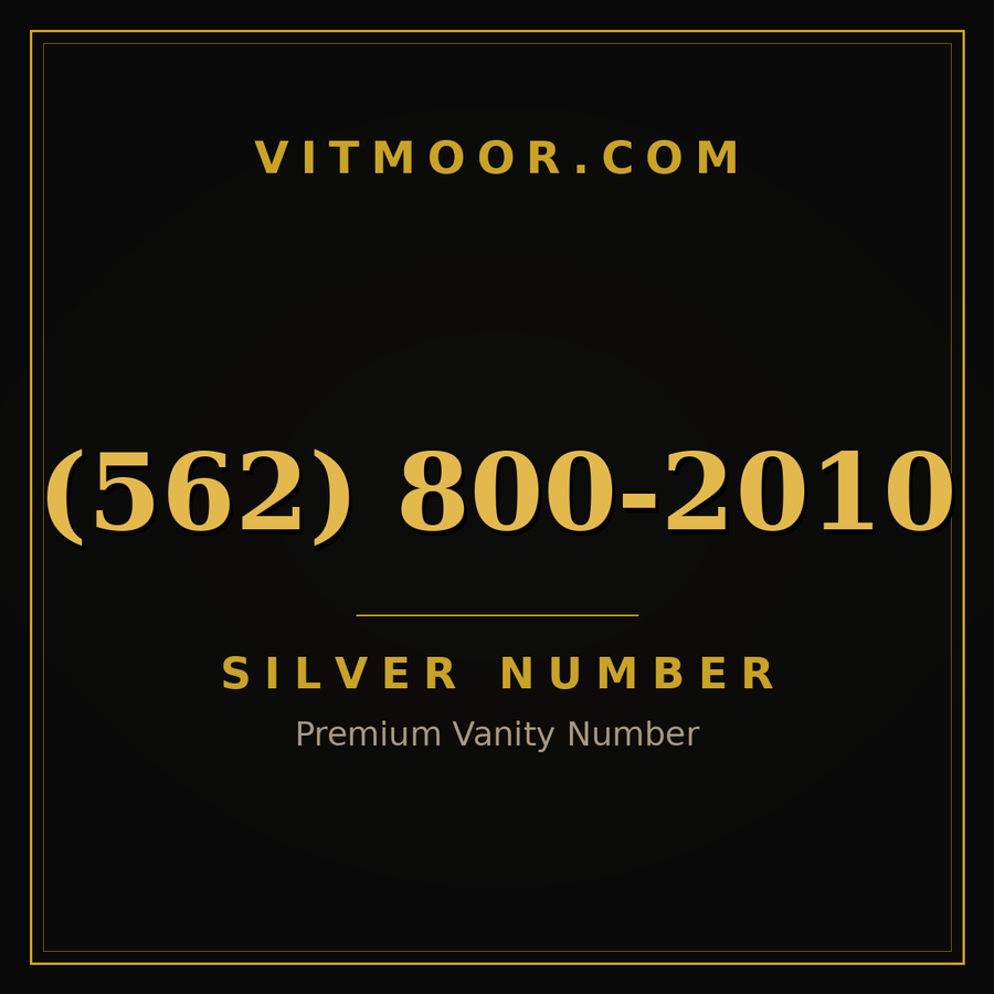VITMOOR Silver premium number (562) 800-2010