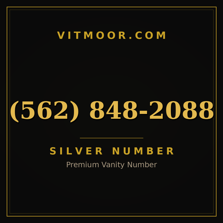 VITMOOR Silver premium number (562) 848-2088
