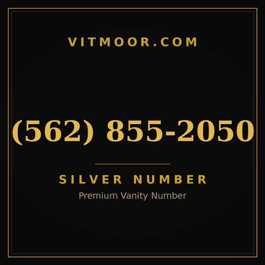 VITMOOR Silver premium number (562) 855-2050