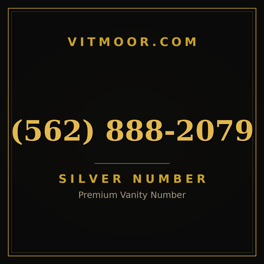 VITMOOR Silver premium number (562) 888-2079
