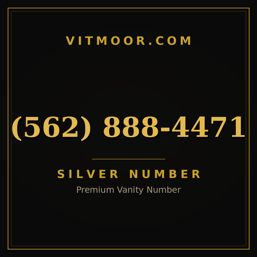 VITMOOR Silver premium number (562) 888-4471