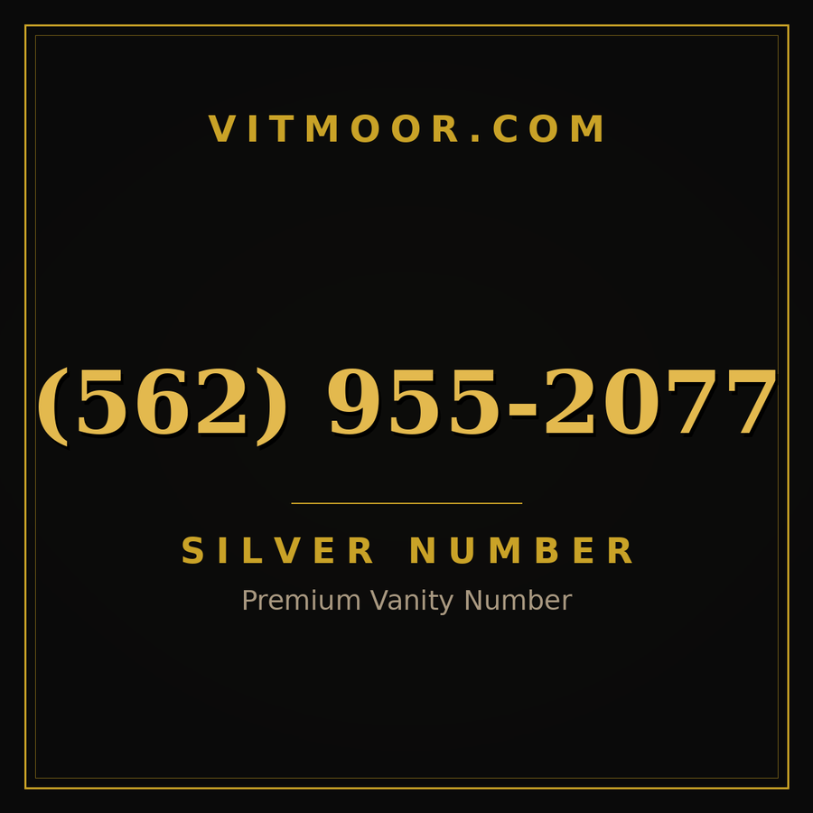VITMOOR Silver premium number (562) 955-2077