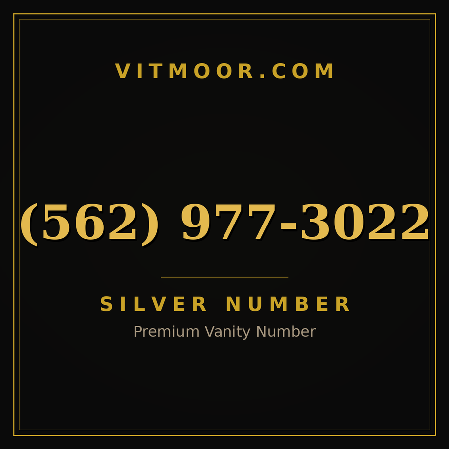 VITMOOR Silver premium number (562) 977-3022