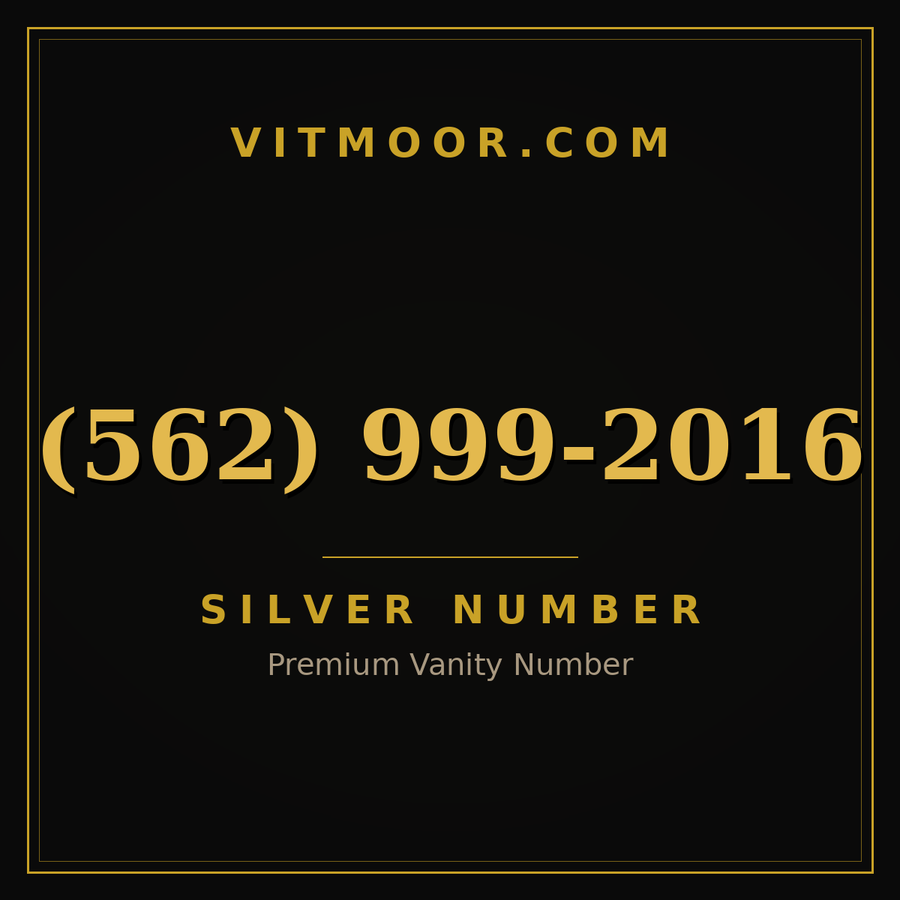 VITMOOR Silver premium number (562) 999-2016