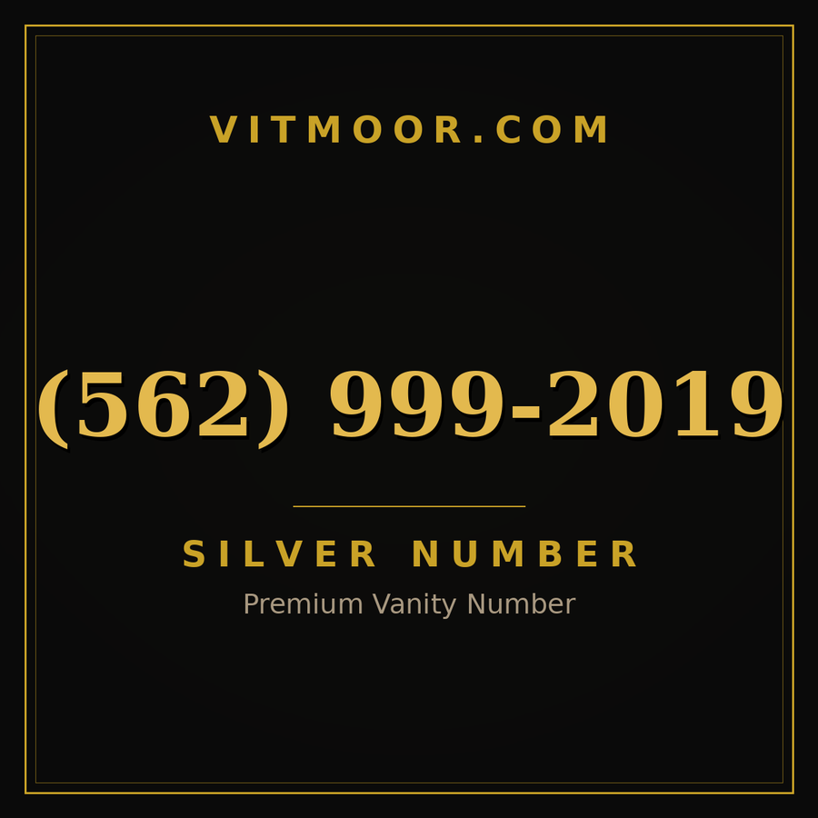 VITMOOR Silver premium number (562) 999-2019