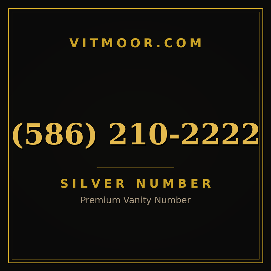 VITMOOR Silver premium number (586) 210-2222