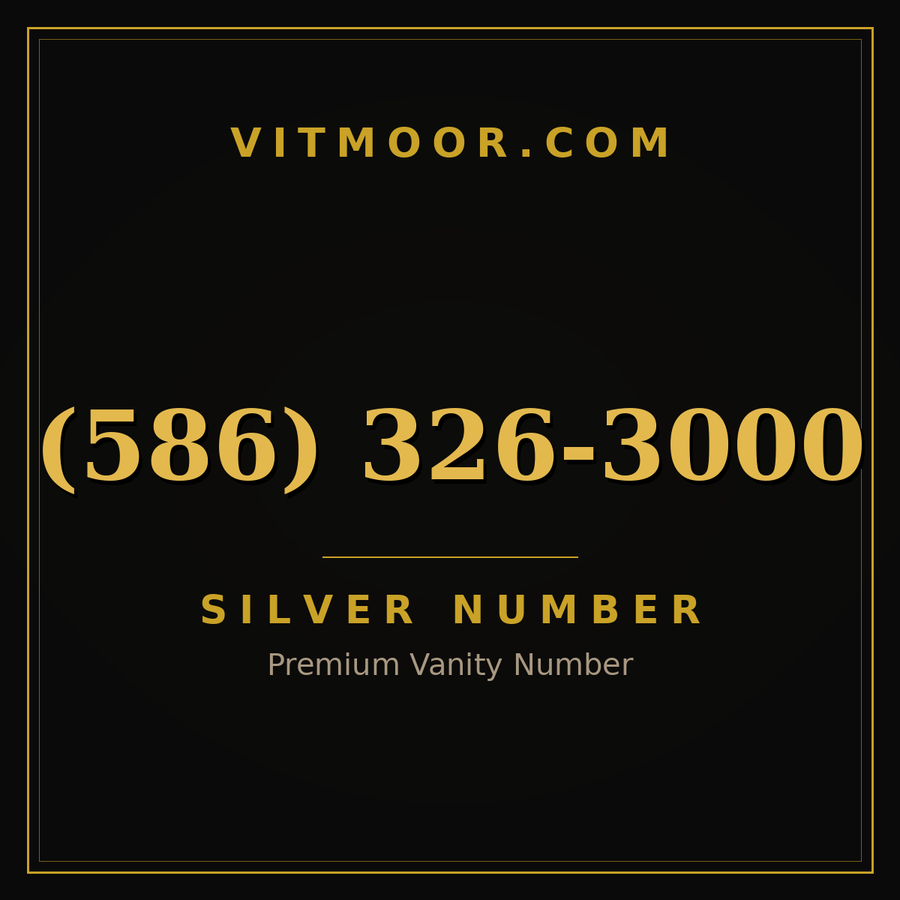 VITMOOR Silver premium number (586) 326-3000
