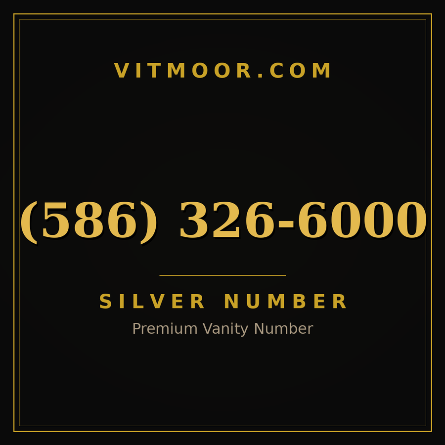 VITMOOR Silver premium number (586) 326-6000