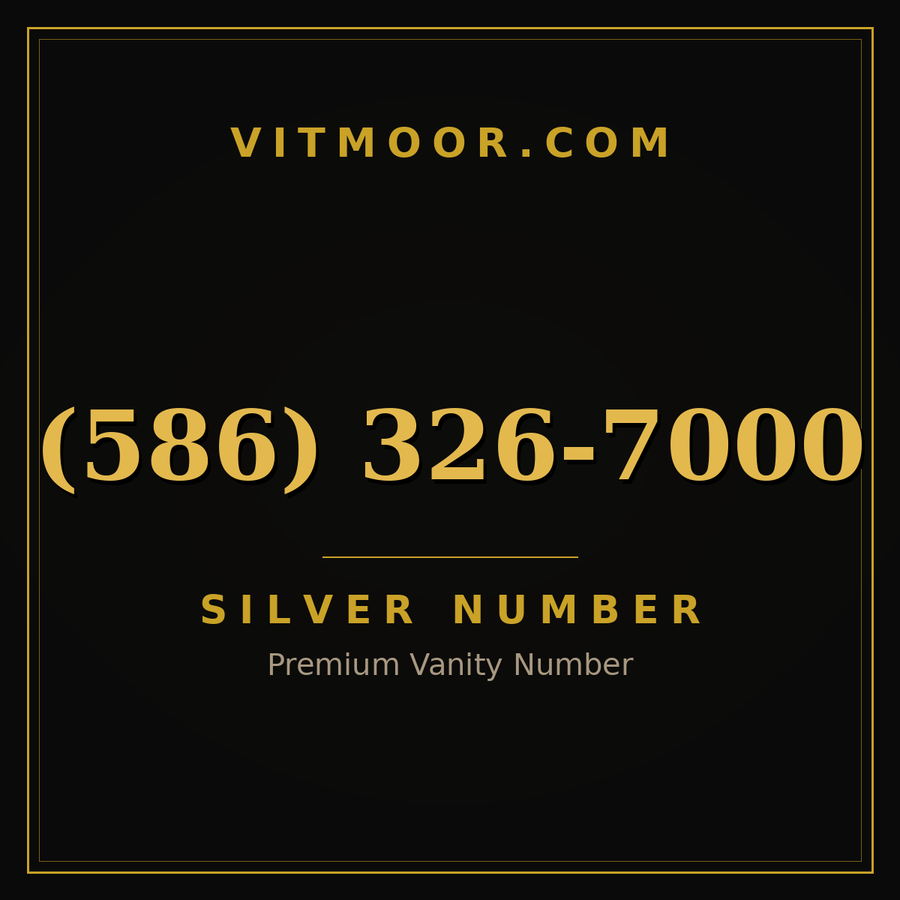 VITMOOR Silver premium number (586) 326-7000