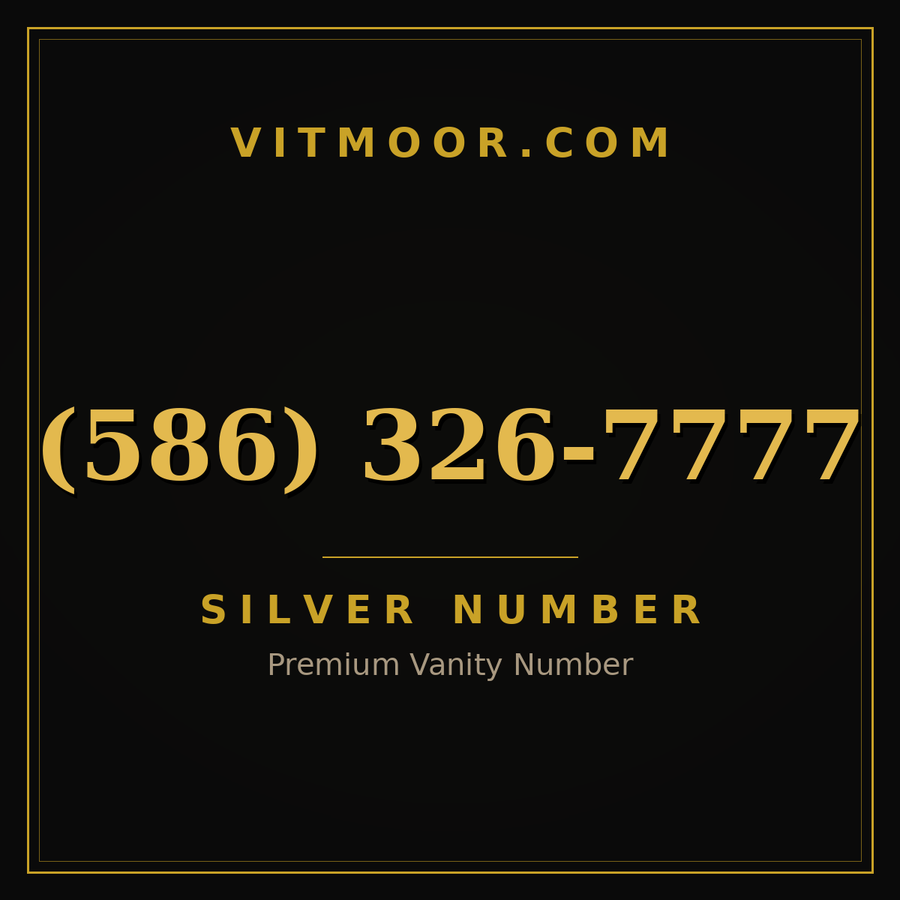 VITMOOR Silver premium number (586) 326-7777