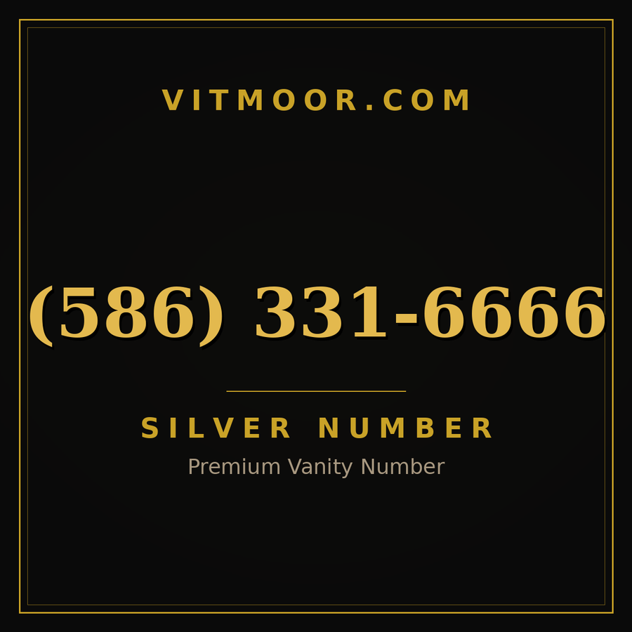 VITMOOR Silver premium number (586) 331-6666