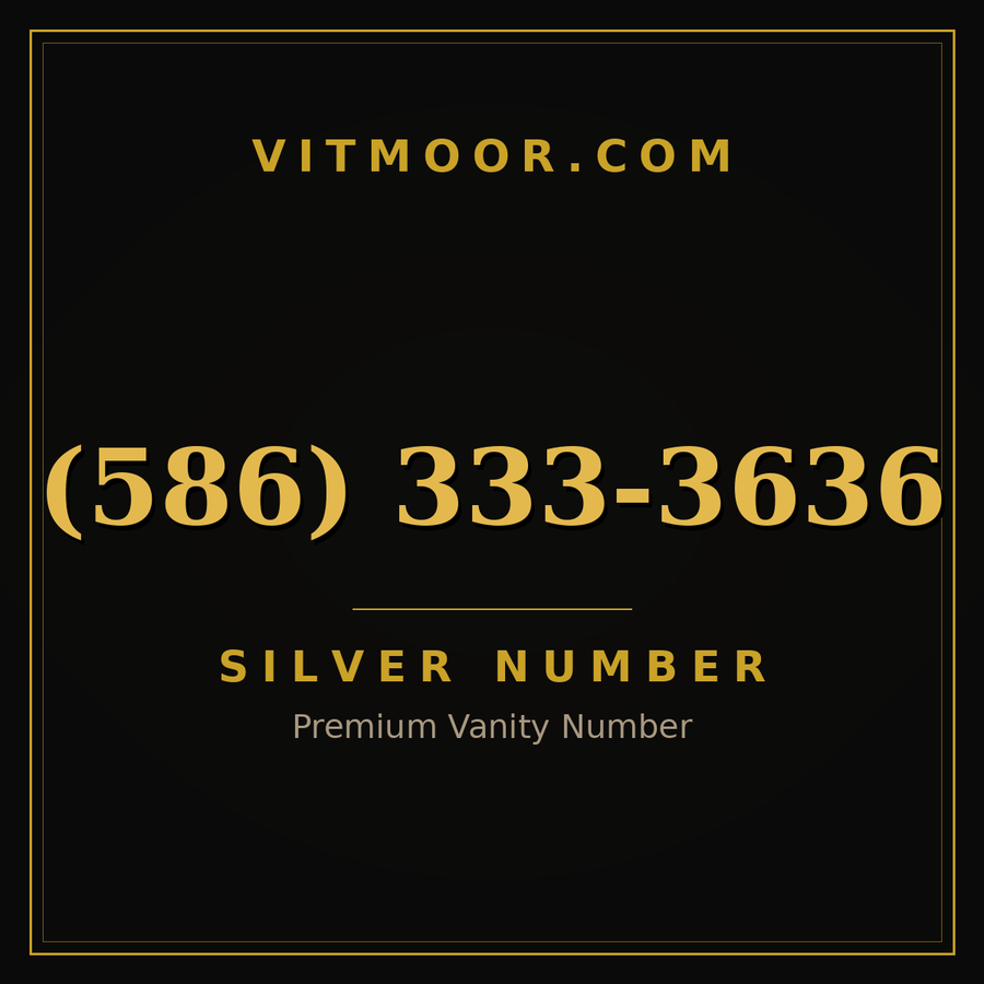 VITMOOR Silver premium number (586) 333-3636