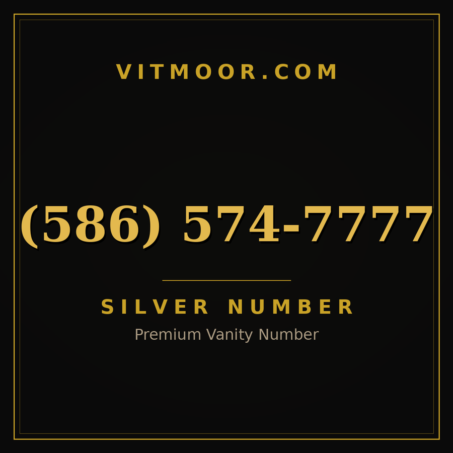 VITMOOR Silver premium number (586) 574-7777