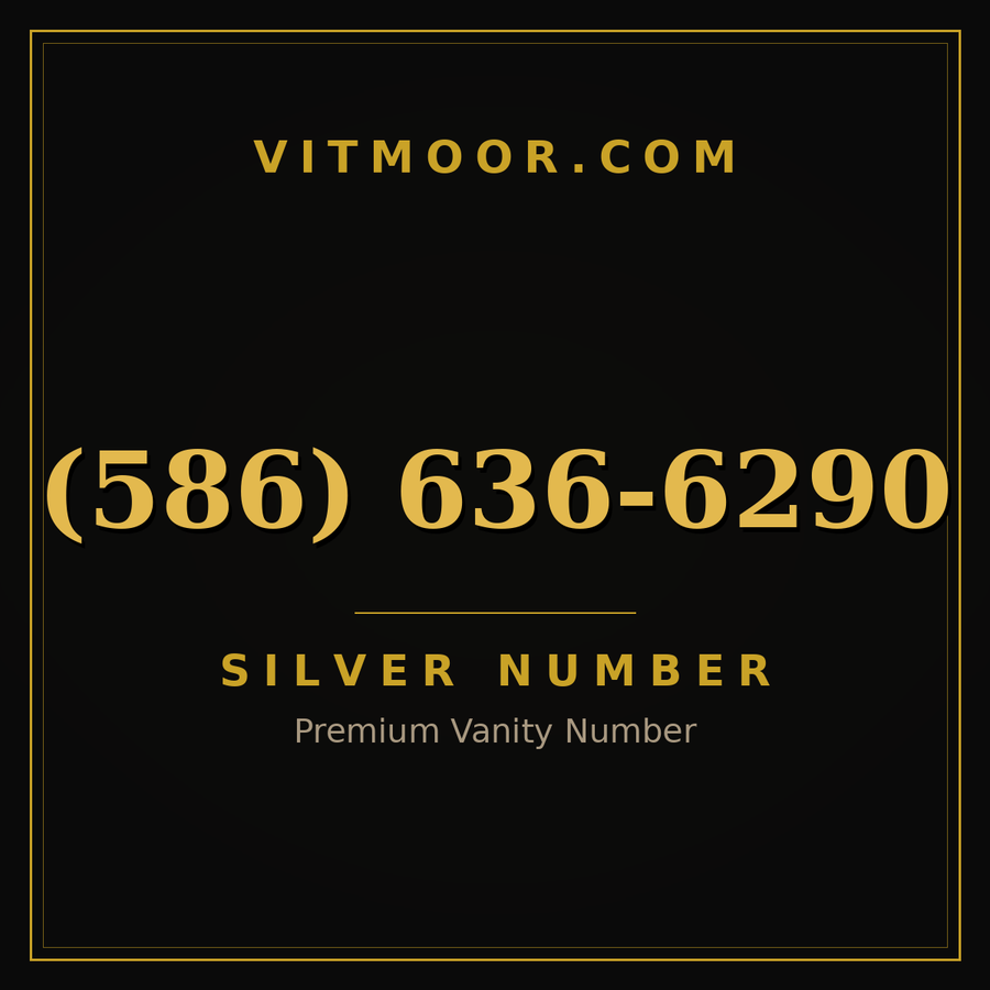 VITMOOR Silver premium number (586) 636-6290