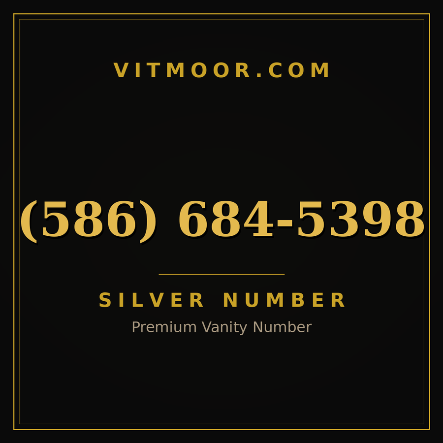 VITMOOR Silver premium number (586) 684-5398