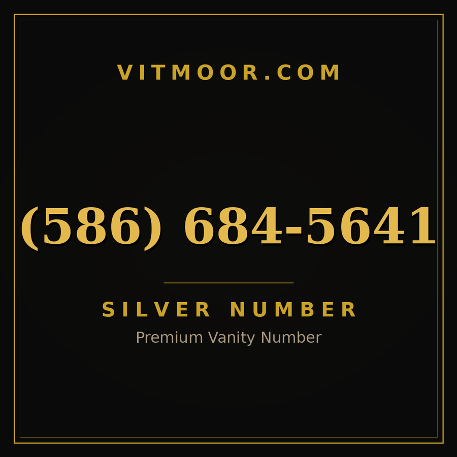 VITMOOR Silver premium number (586) 684-5641