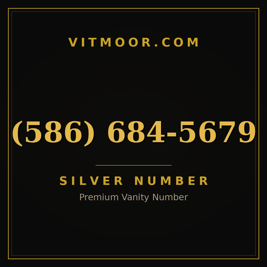 VITMOOR Silver premium number (586) 684-5679